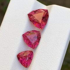 Rötlich Rosa Natürlicher Rubellit Turmalin Billionen-Schliff 7,79 Ct Lose Edelsteine