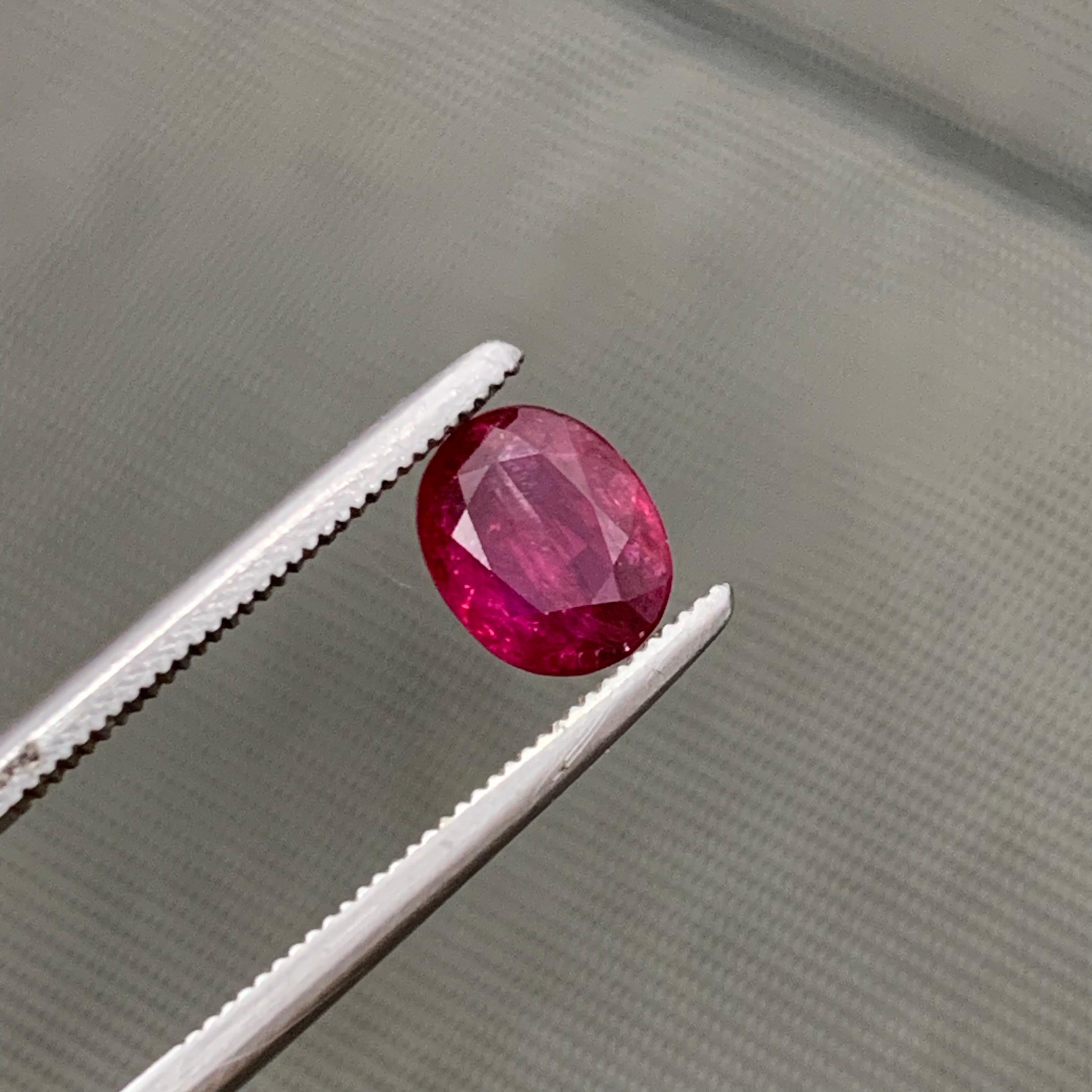Reddish Pink Natural Ruby Loose Gemstone for Ring, Oval Cushion Cut from Afghanistan!!

💎 GEMSTONE TYPE: Ruby
⚖️ WEIGHT: 1.35 Carats
🪚 SHAPE & CUT: Oval Cushion Cut
📏 SIZE (MM): 7.22 x 5.79 x 3.26
🌈 COLOR: Reddish Pink
🔎 CLARITY: Slightly