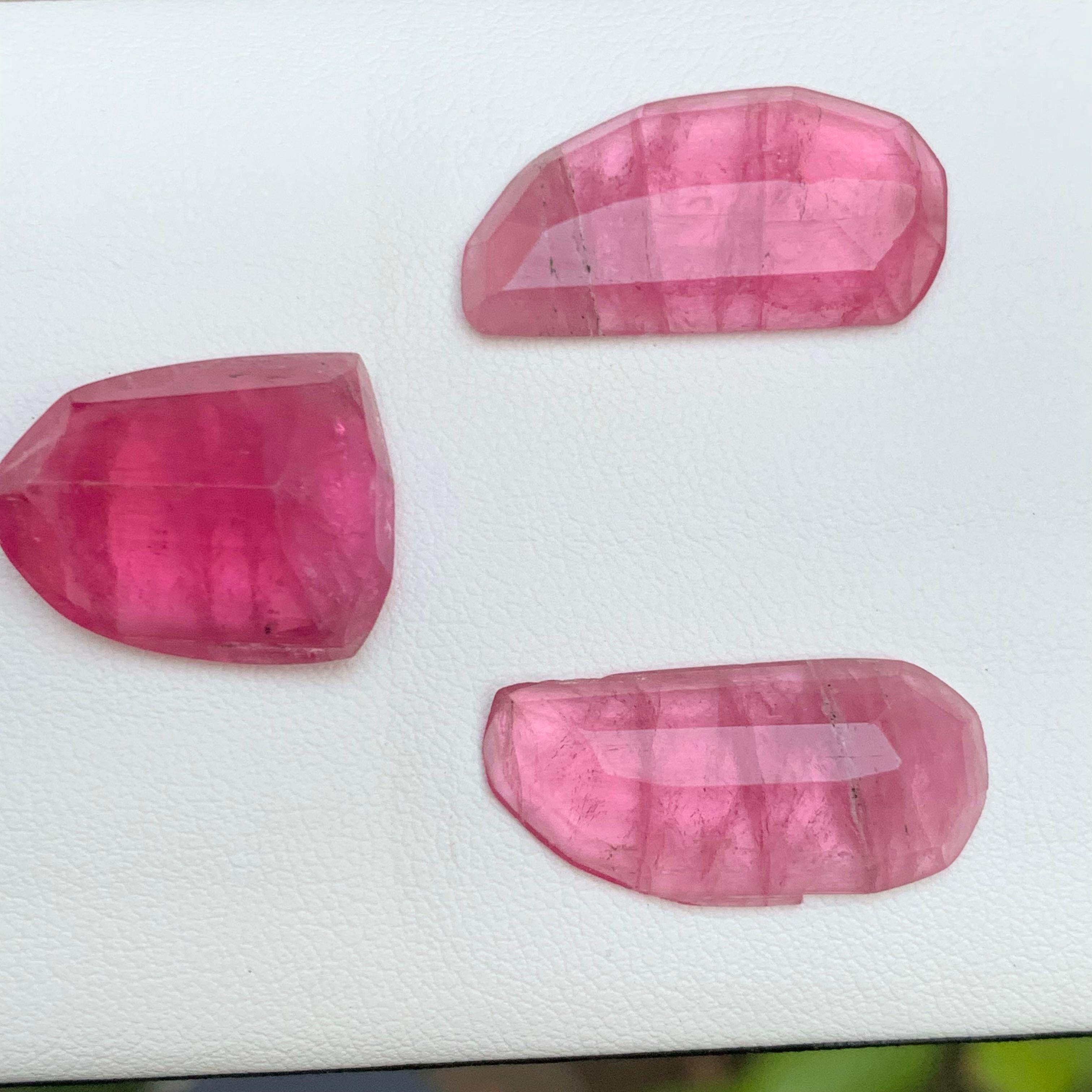 Orecchini e collana con tormalina rosa rossastra Pietre preziose 38,95 Ct Rosecuts In condizioni Nuovo in vendita a Peshawar, PK