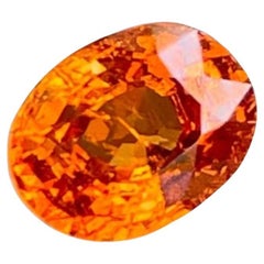 Reddish Spessartite Garnet 1.65 carats Fancy Oval Cut Natural Nigerian Gemstone
