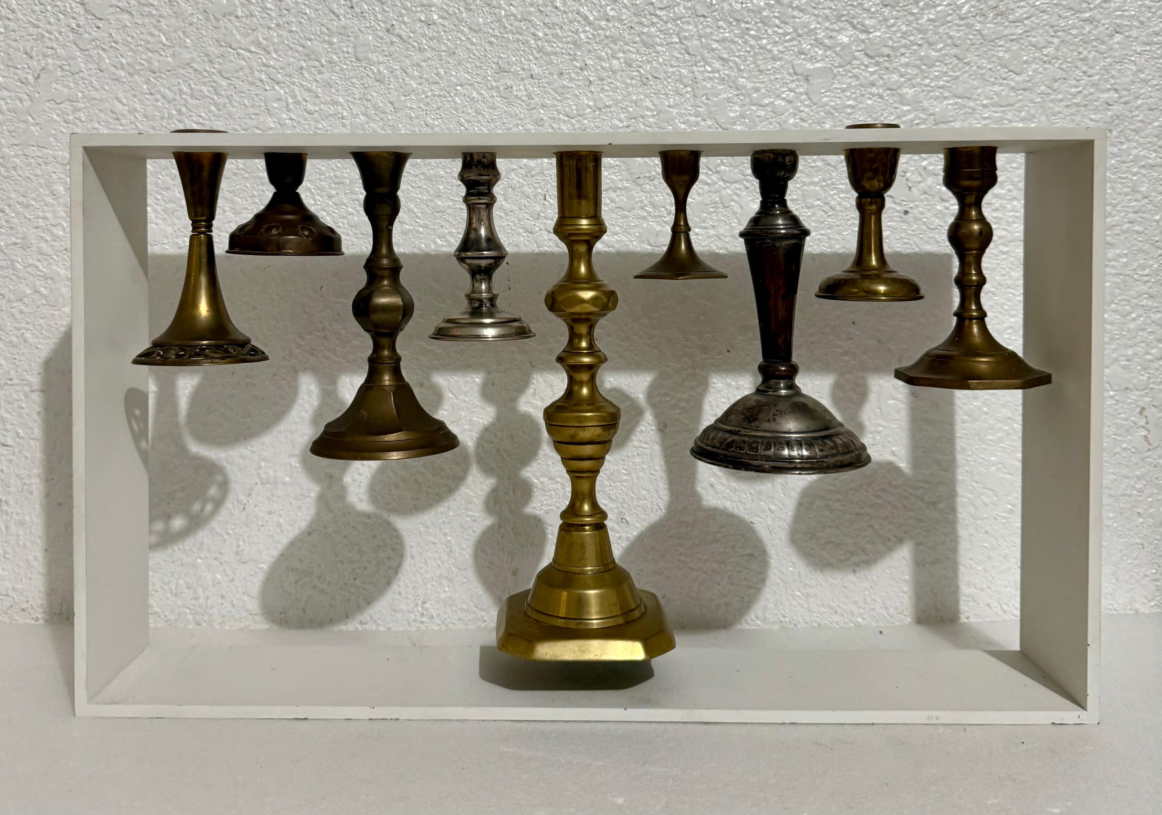 Rare Museum Judaica Israeli Menorah Candelabra Sculpture Reddish Studio Tel Aviv For Sale 8