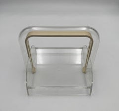 Servilletero acrílico postmoderno Rede Guzzini, Italia, años 80