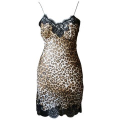 Redemption Leopard-Print Slip Mini Dress
