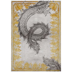 Redleh Rug in Printed Wool and Botanical Silk