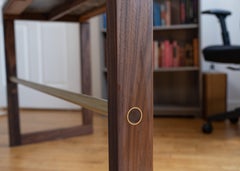 Redline Design Natural Stone and Brass Desk