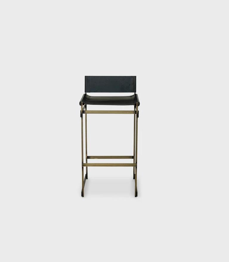 Redo leather stool by Atra Design
Dimensions: D 43 x W 44.3 x H 90.9 cm
Materials: leather, burnished steel

Atra Design
We are Atra, a furniture brand produced by Atra form a mexico city–based high end production facility that also houses our