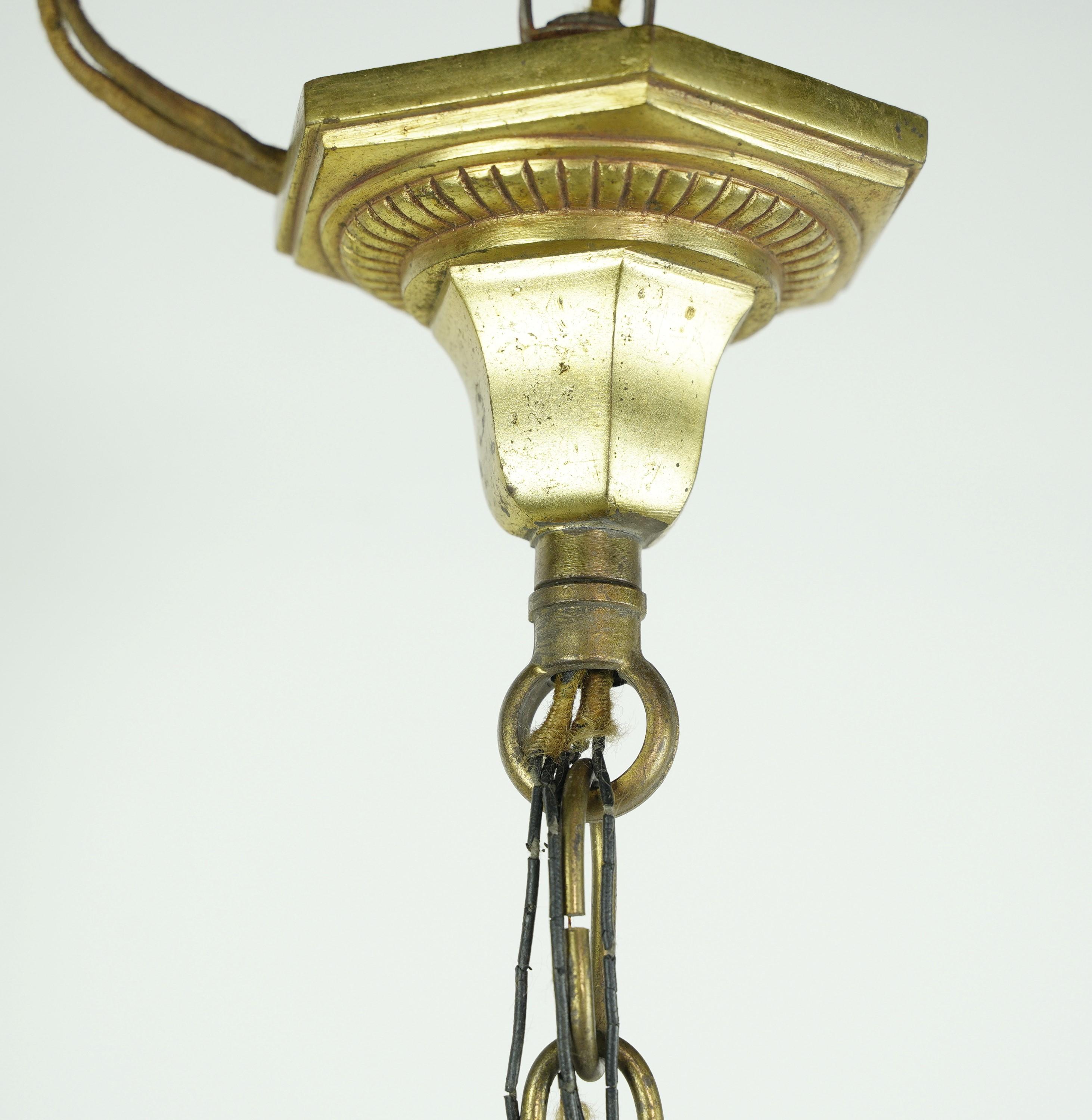 Redone Cast Brass Chandelier 5 Lights Arms 9