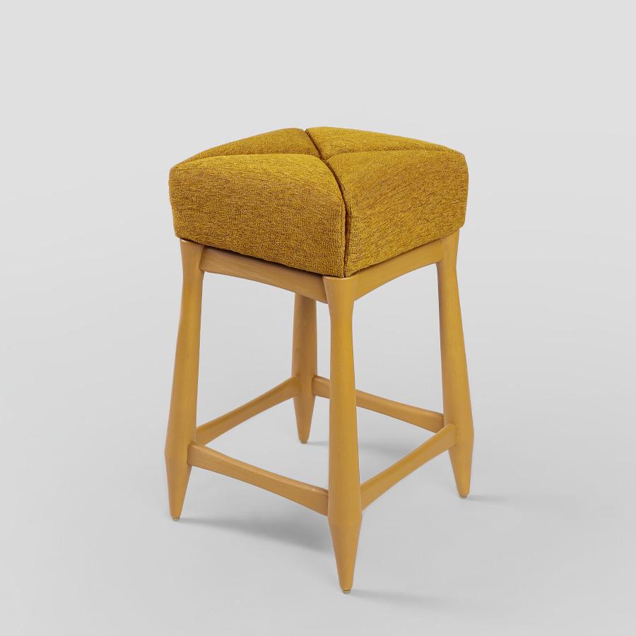Redova Stool in Lacquered Wood For Sale 5
