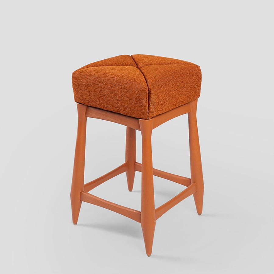 Redova Stool in Lacquered Wood For Sale 6