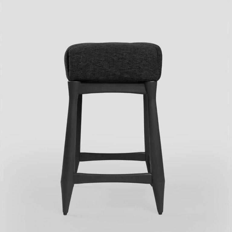 Mexican Redova Stool in Lacquered Wood For Sale