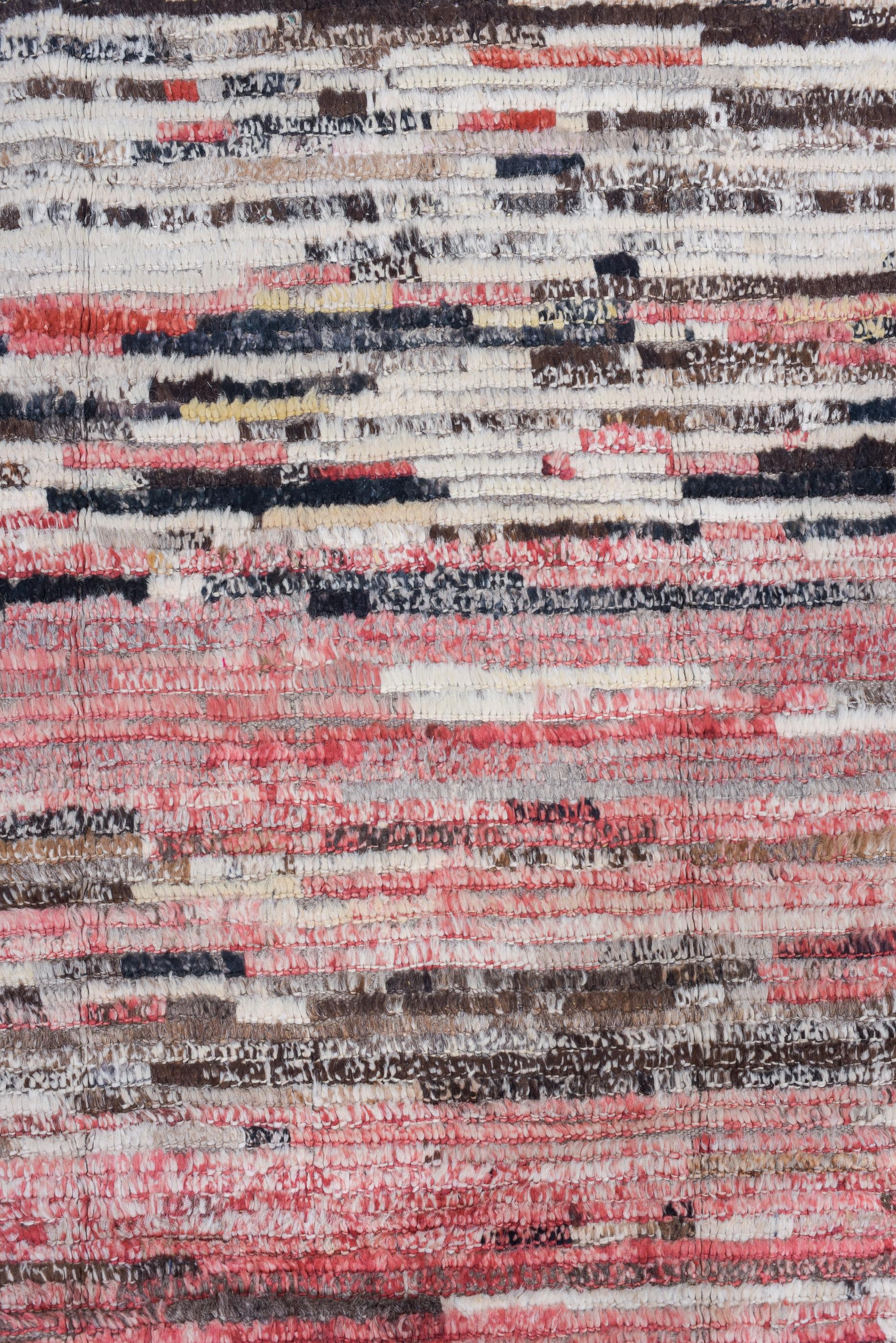 Afghan Tapis Tulu rouge, bleu, anthracite et rayé en vente
