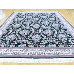 Reduced Price Hand Knotted Sino Sarouk 250 Kpsi Pure Wool Rug