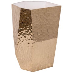 Reduction Vessel #1 Faceted Carved and Polished Bronze Piece Unique Collectible