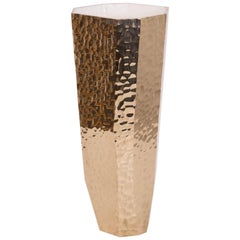 Reduction Vessel #6 Faceted Carved and Polished Bronze Piece Unique Collectible