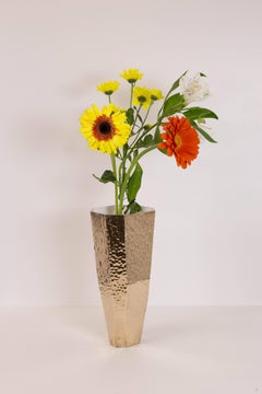 Reduction Vessel #6 Faceted Carved and Polished Bronze Piece Unique Collectible