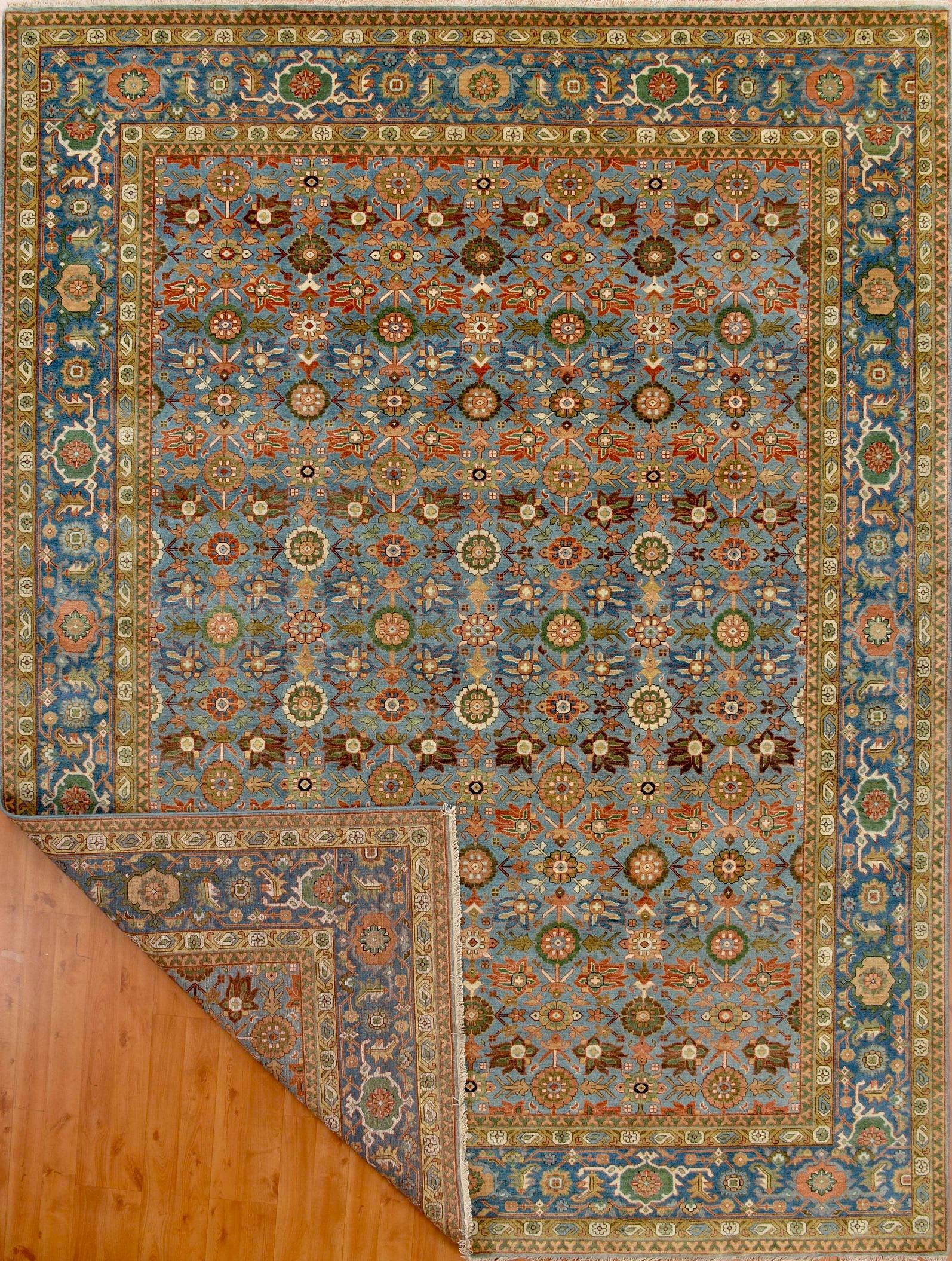 Hand-knotted using Persian technique.

Our production- this rug measures 8' 1