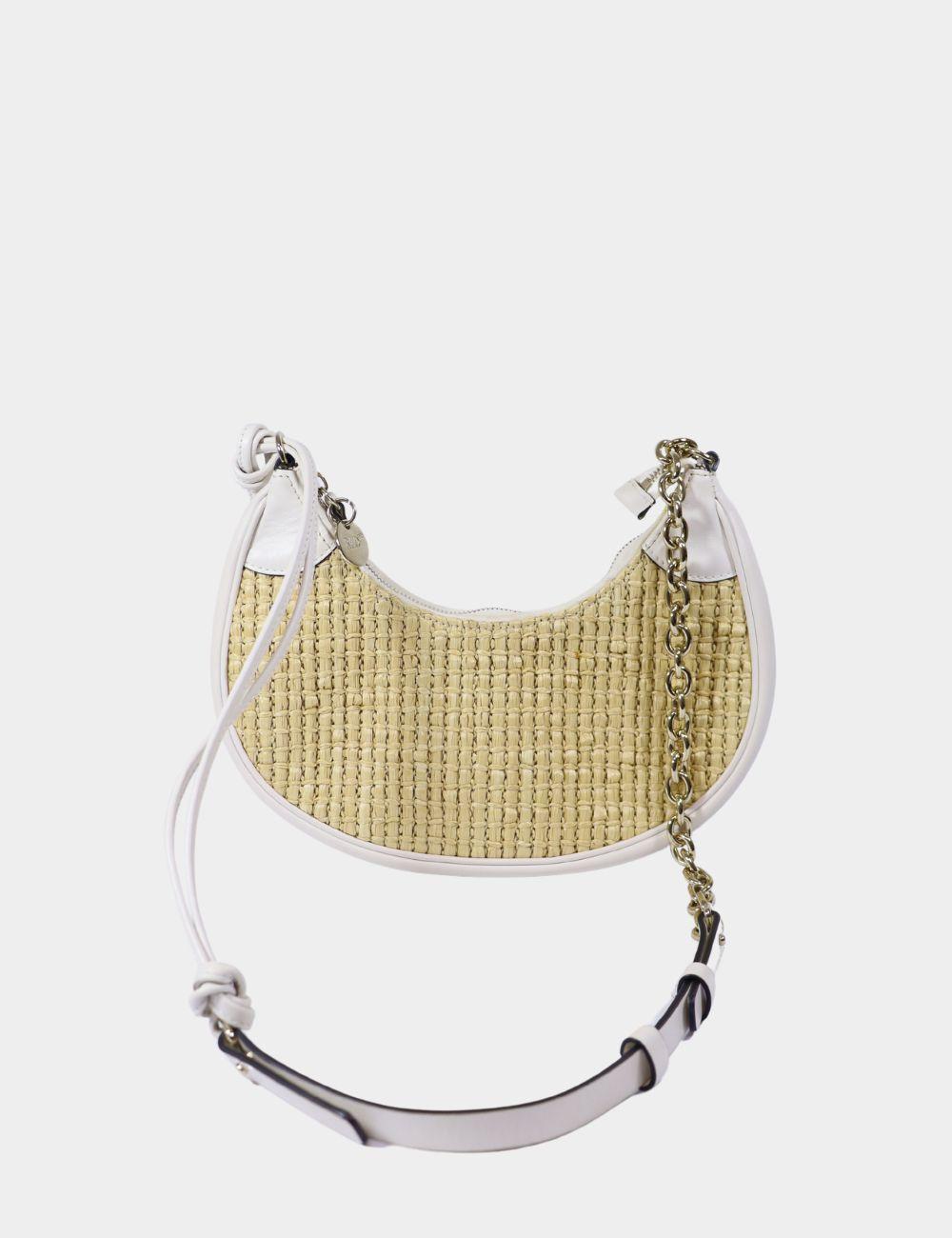 Capture effortless summer charm with this REDValentino Woven Straw Hobo Bag, a playful yet polished accessory that bridges coastal cool and city chic. Crafted with natural straw and accented by crisp white leather trim, this curved silhouette offers
