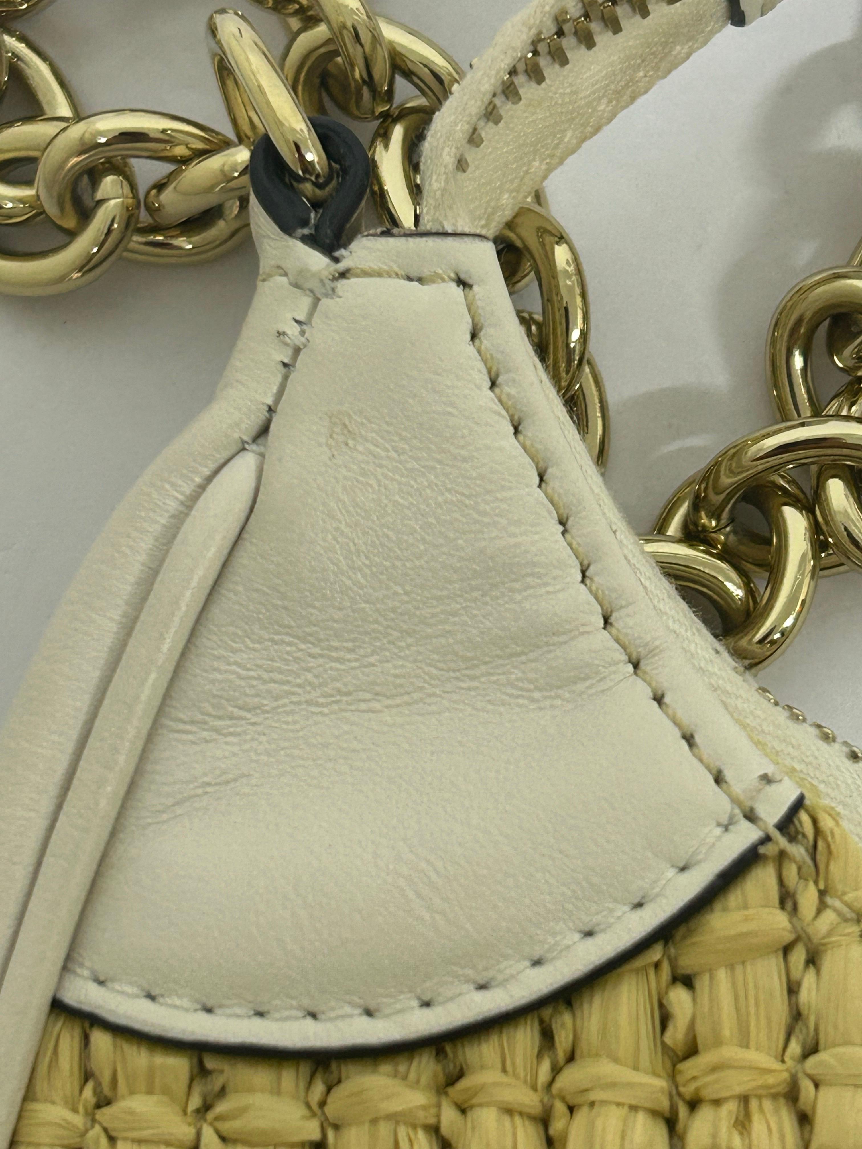 REDValentino To The Moon Raffia Shoulder Bag For Sale 2