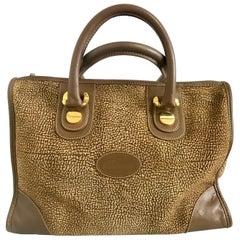 Redwall Vintage Borbonese brown and beige leather bag