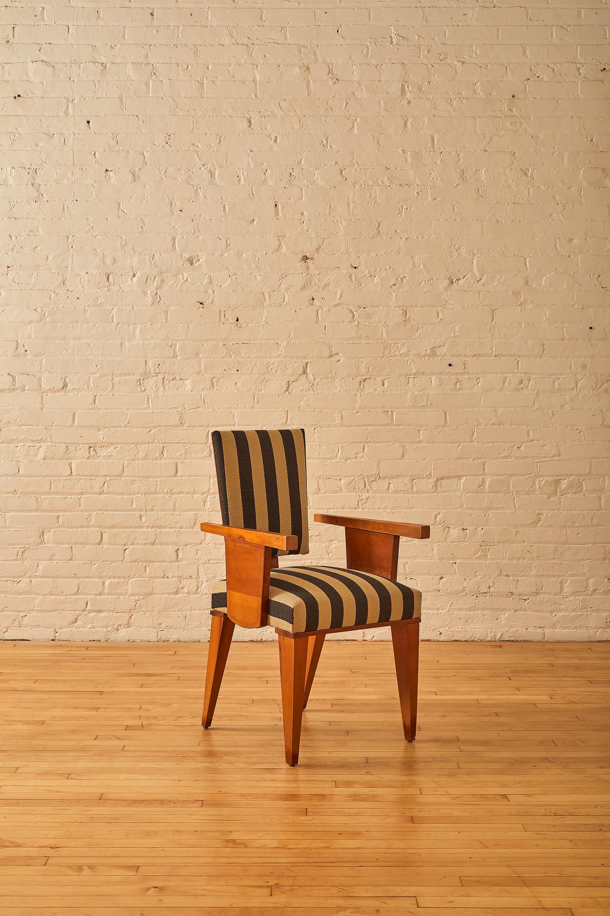 Mid-Century Modern Redwood Armchair by Andre Sornay