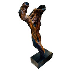 Redwood Burl Root Floor Sculpture
