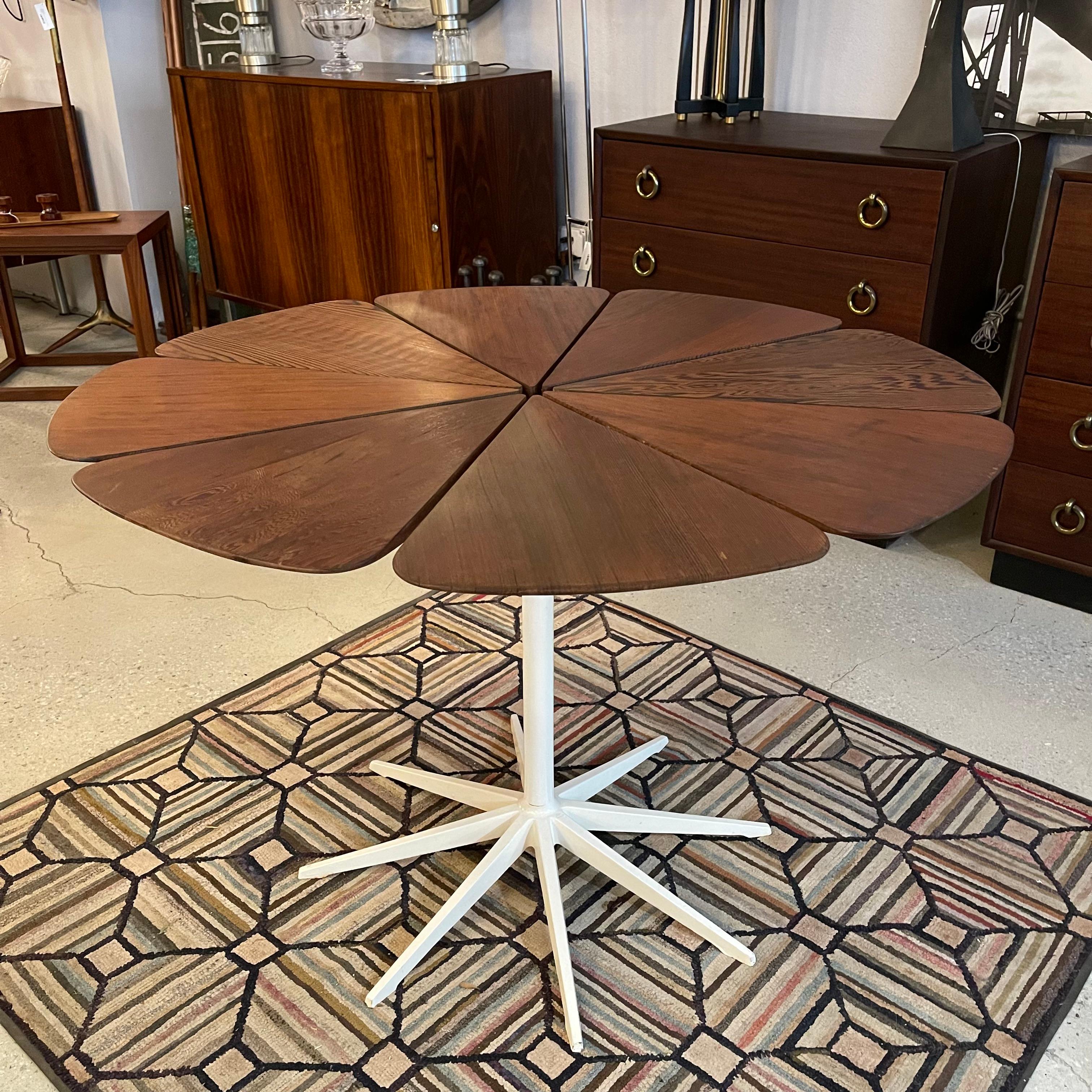 Mid-Century Modern Redwood Petal Dining Table By Richard Schultz For Knoll For Sale