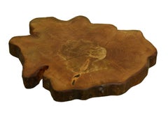 Redwood Tree Live Edge Coffee Table with Hairpin Legs / LECT110