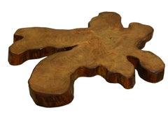 Redwood Tree Live Edge Coffee Table with Hairpin Legs / LECT115