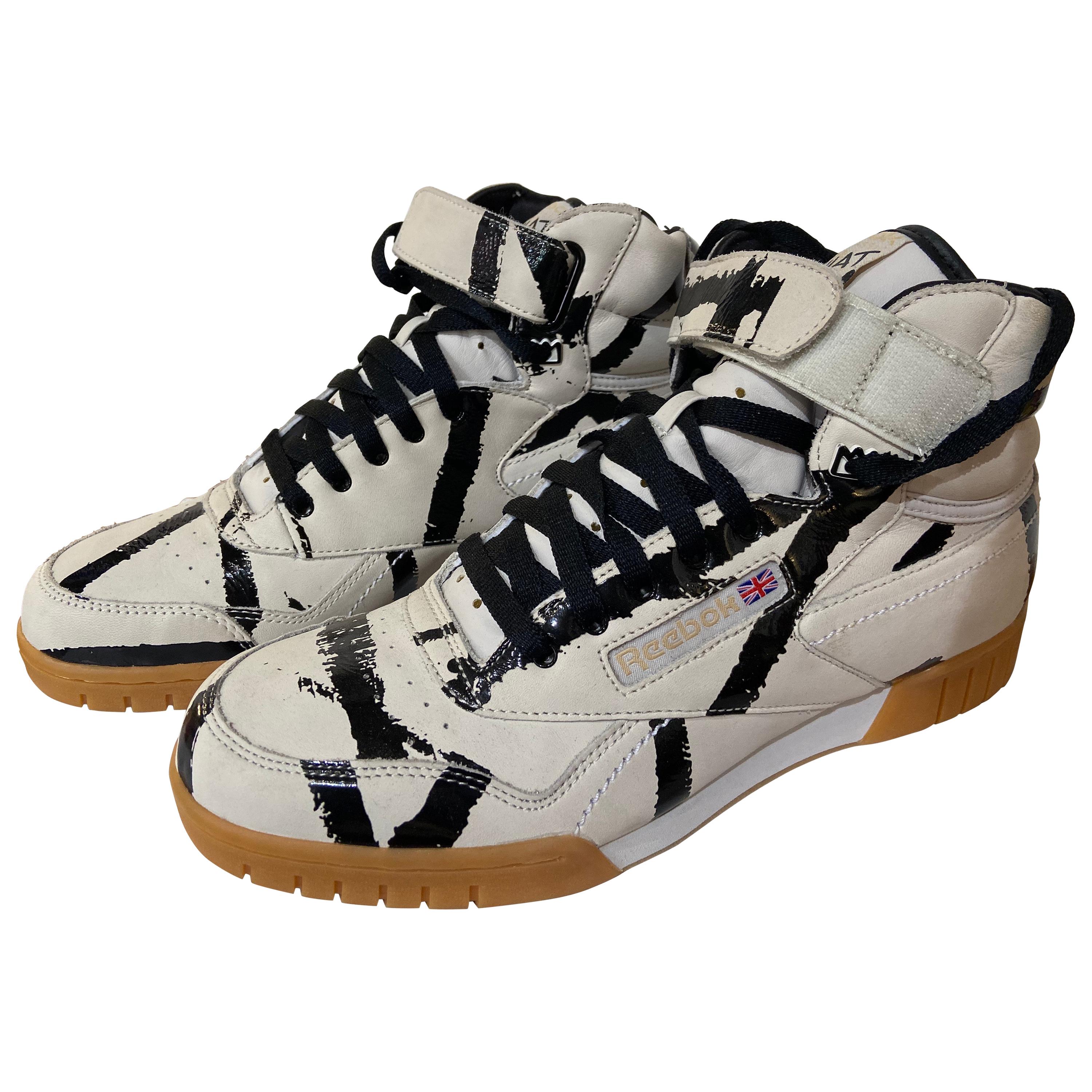 Reebok x Basquiat Trainers Collection, Black and Beige, 2004 For Sale at 1stDibs | reebok basquiat sneakers, reebok basquiat shoes, reebok 2004