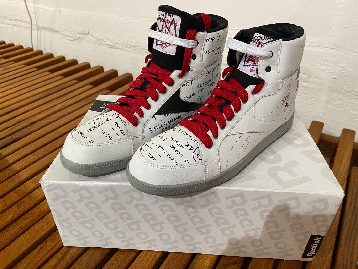 Reebok x Basquiat Sneakers Collection – White and Red, 2012 at 1stDibs
