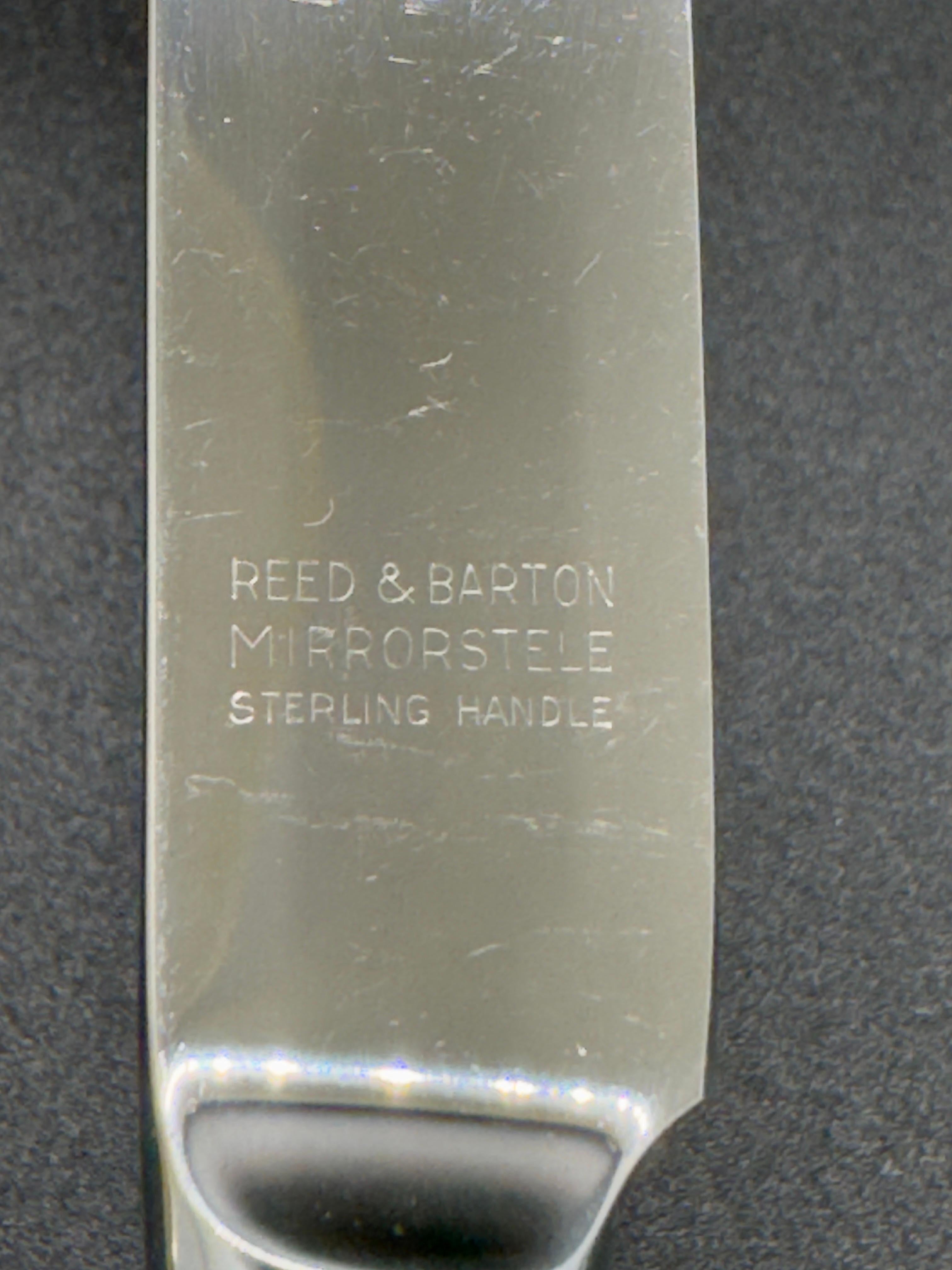 Reed and Barton Art Nouveau Serling Silver Dinner Flatware set, 72 Pcs 6