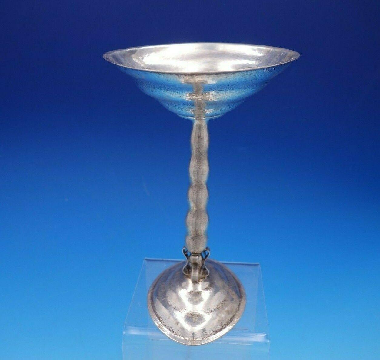 Reed and Barton

Superb Reed and Barton Arts & Crafts sterling silver hand-hammered compote marked #1000. This piece measures 7