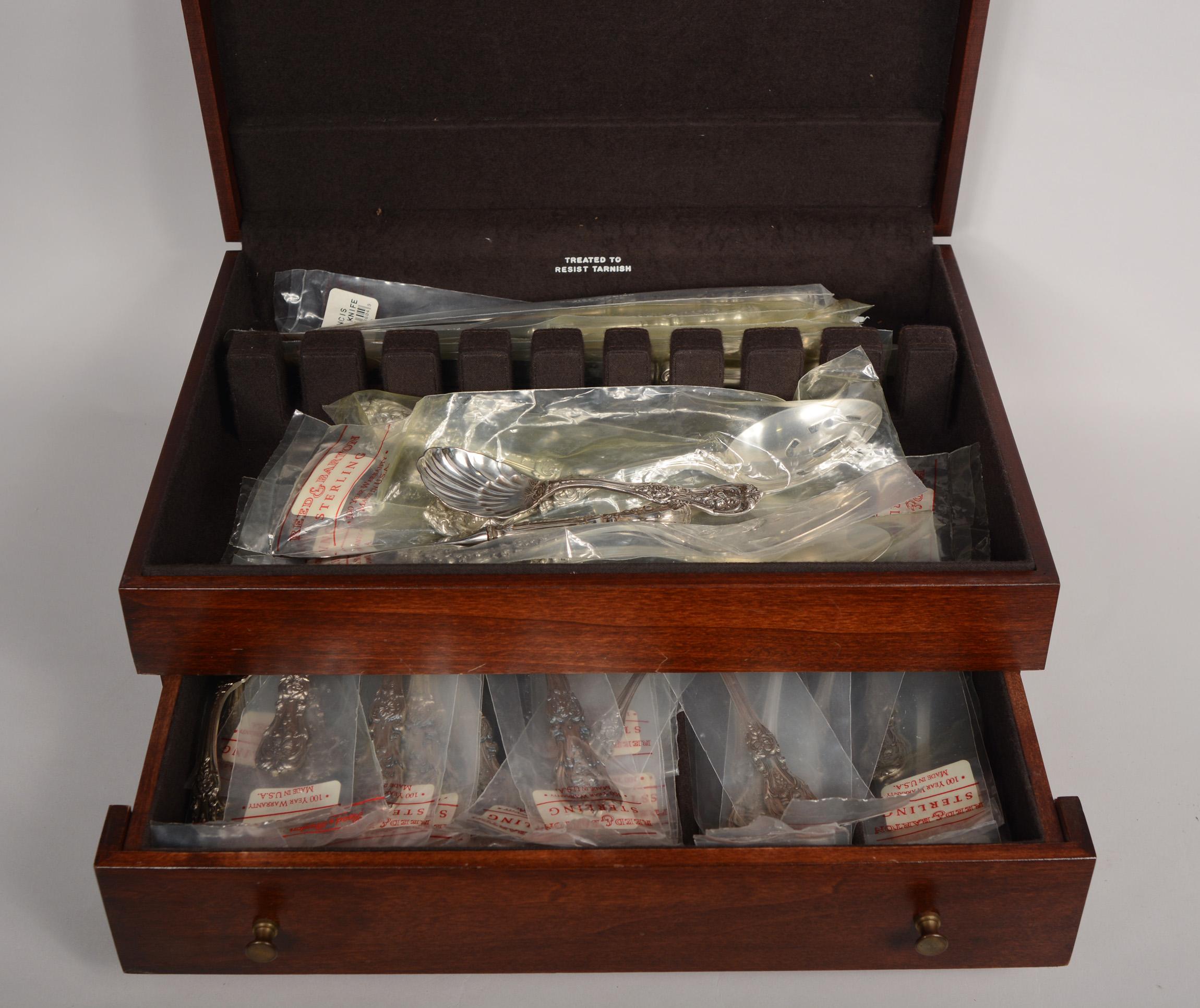 American Reed and Barton Francis 1 Sterling Silver Flatware Service for Eight