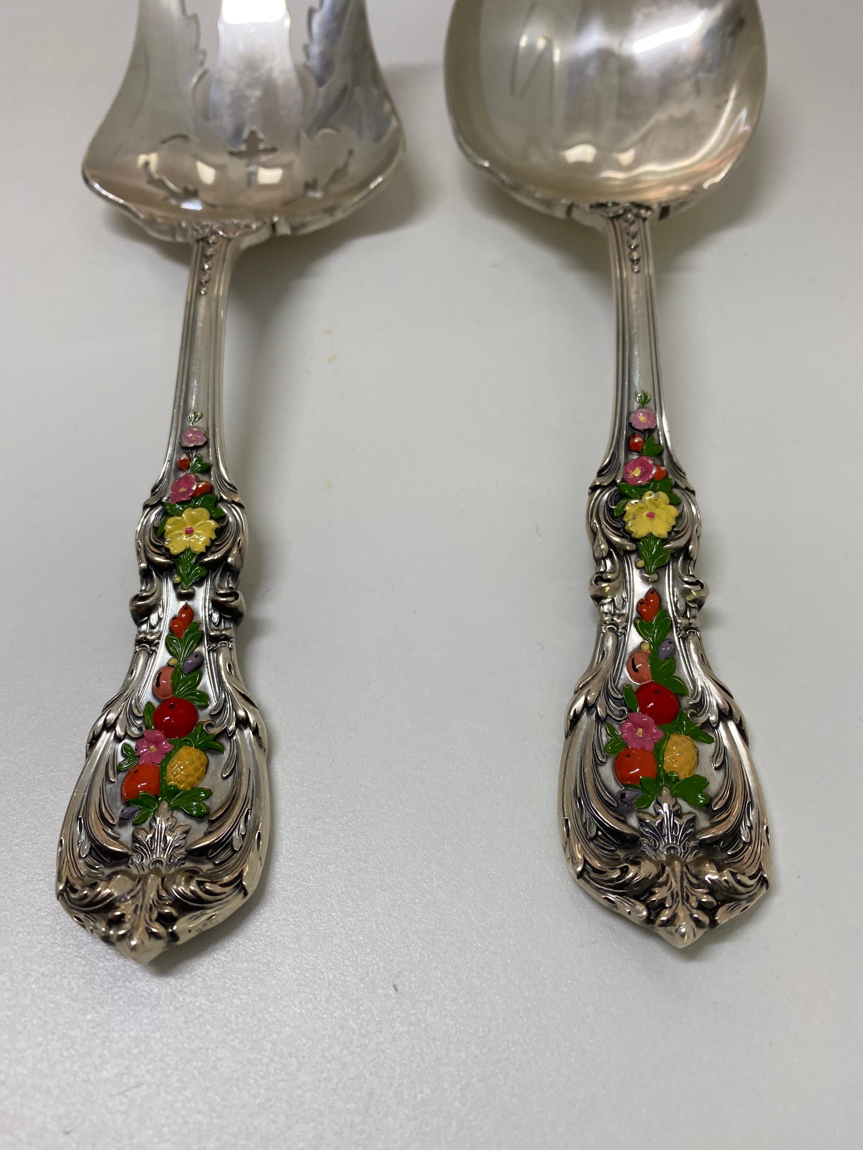 North American Reed and Barton Francis I Sterling Salad Set