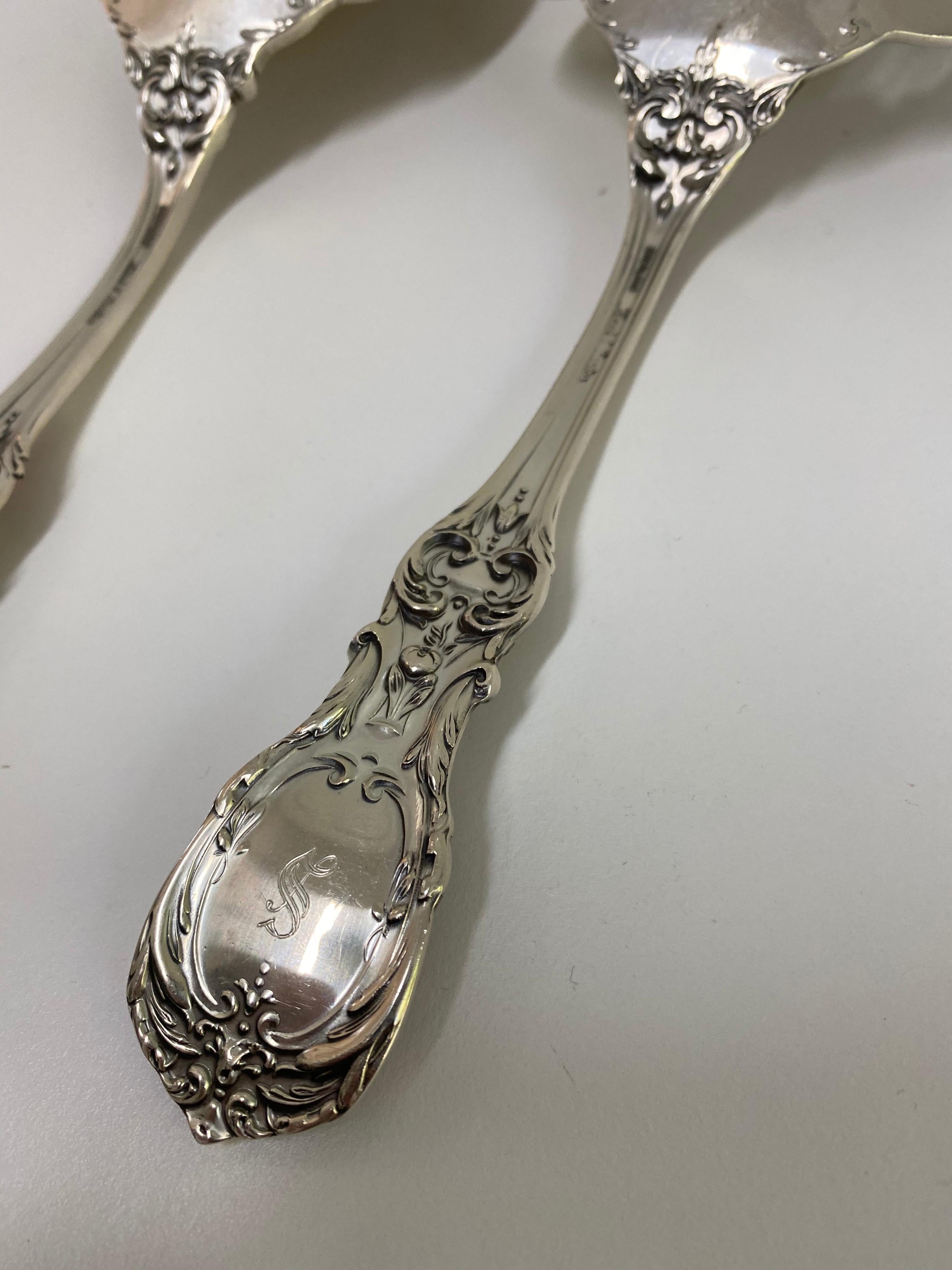 Sterling Silver Reed and Barton Francis I Sterling Salad Set For Sale