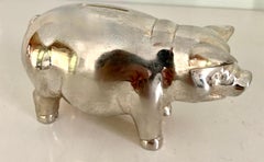 Reed and Barton Silver Plate Piggy Bank