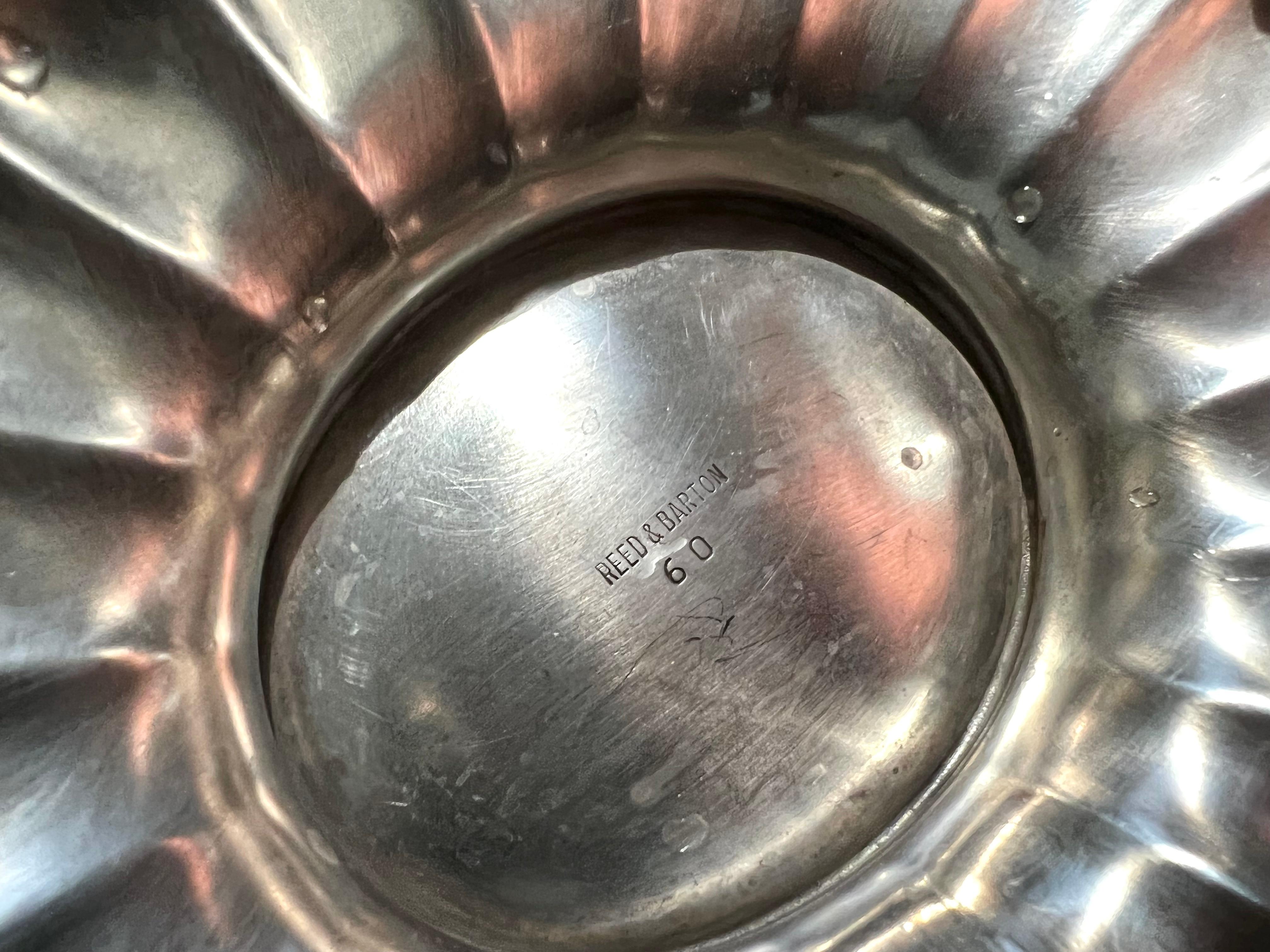 Polished Reed and Barton Silver Plate Ribbed Bowl