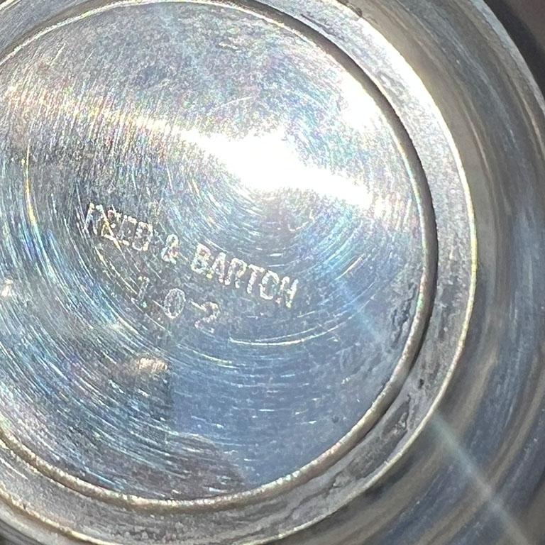 Cuenco de plata y rojo rubí Paul Revere Liberty Bowl de Reed and Barton Estadounidense en venta