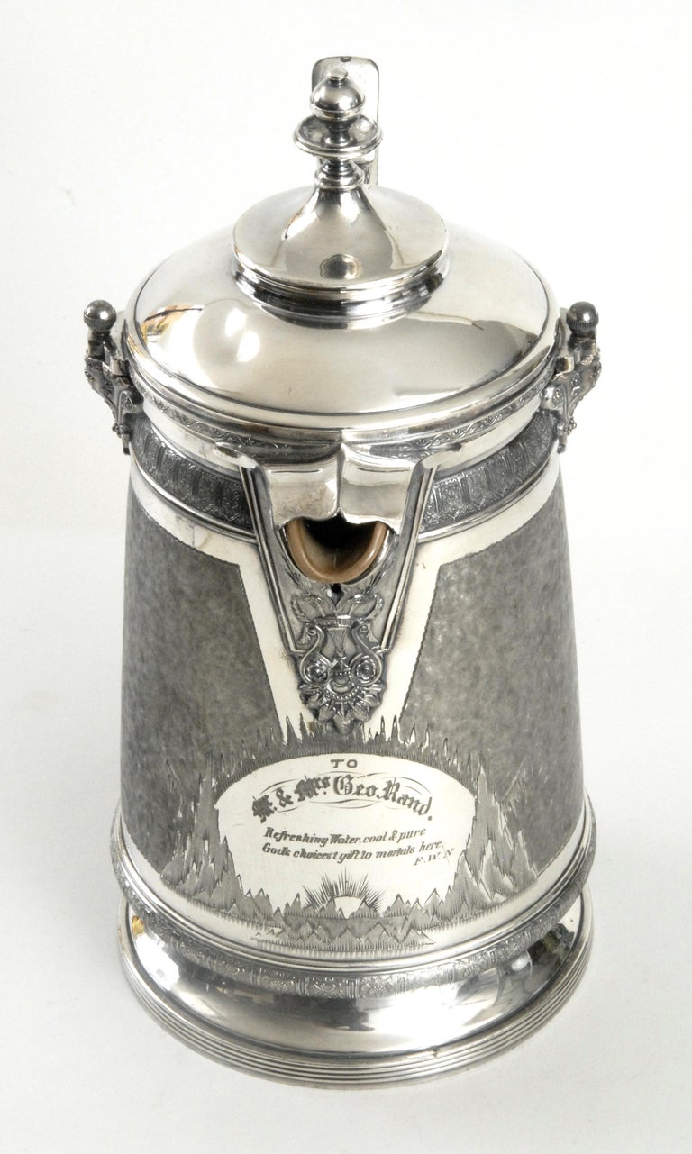 Reed and Barton Water Jug Silver Plate USA, circa 1880 at 1stDibs