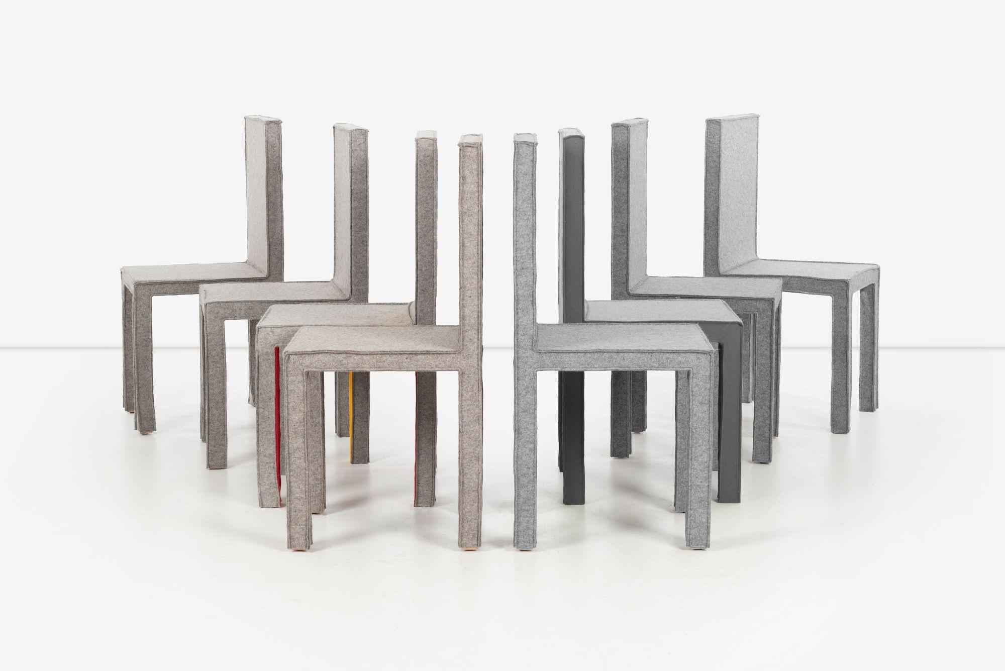 Reed and Delphine Krakoff Rkdk Dining Chairs, Set of Eight For Sale 5