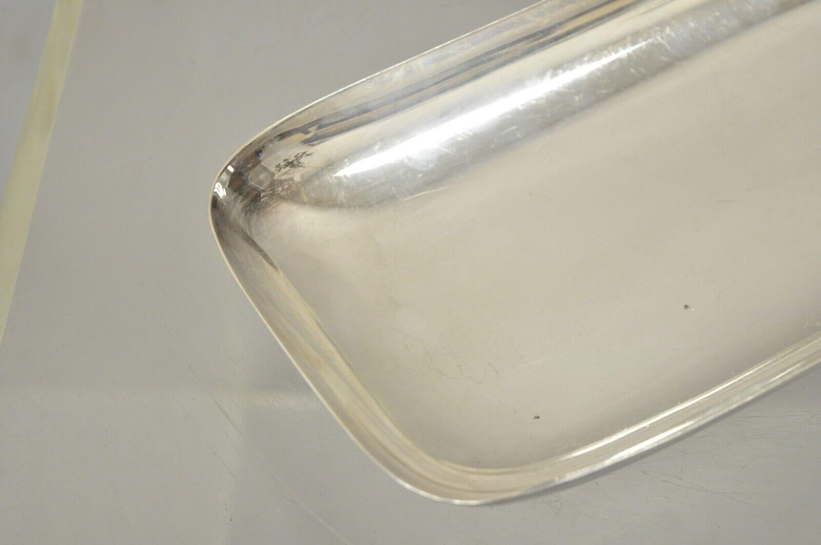 Modern Reed & Barton 1143 Embassy Silver Plate Serving Dish Tray Platter