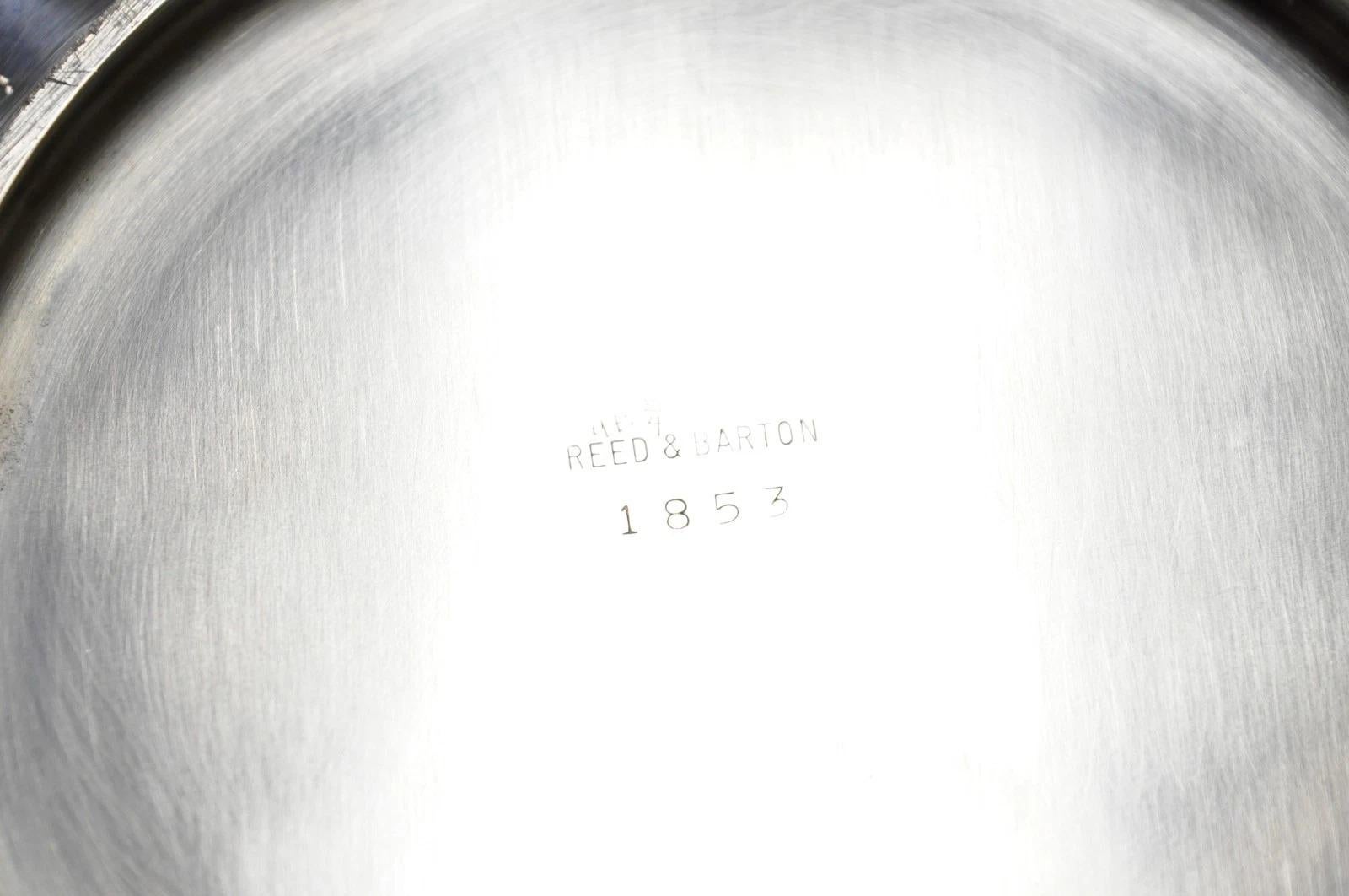 Reed & Barton 1853 Modern Silver Plated Scalloped 14 