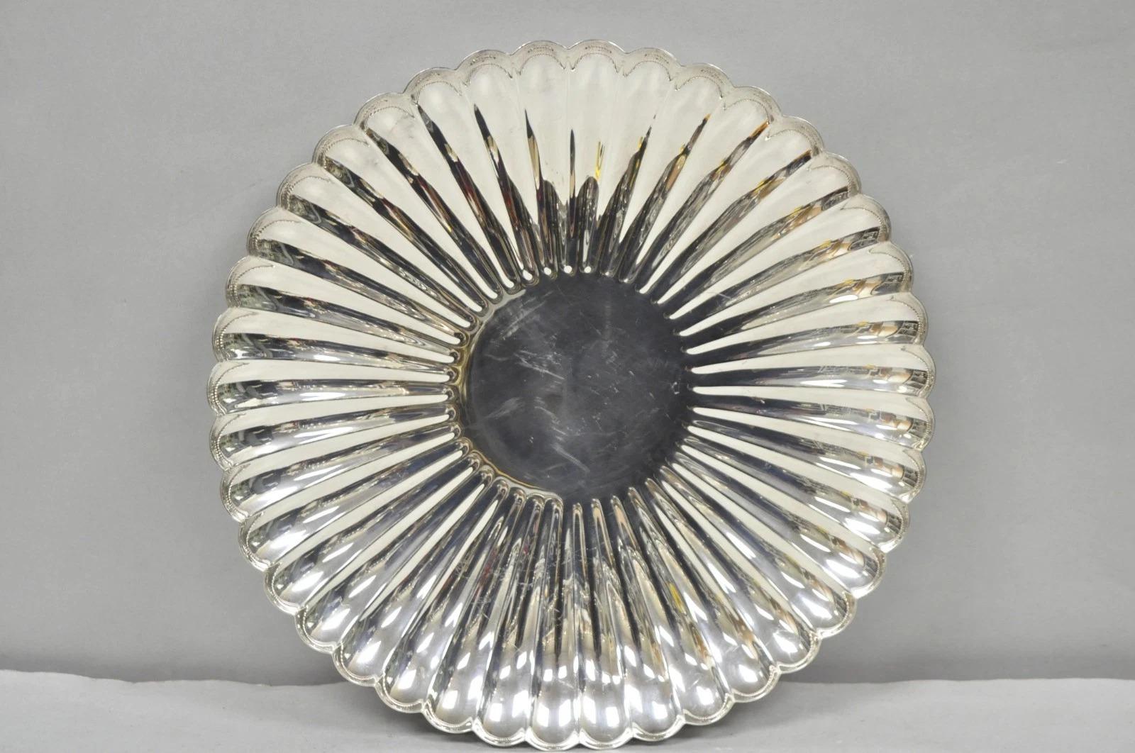 Reed & Barton 1853 Modern Silver Plated Scalloped 14 