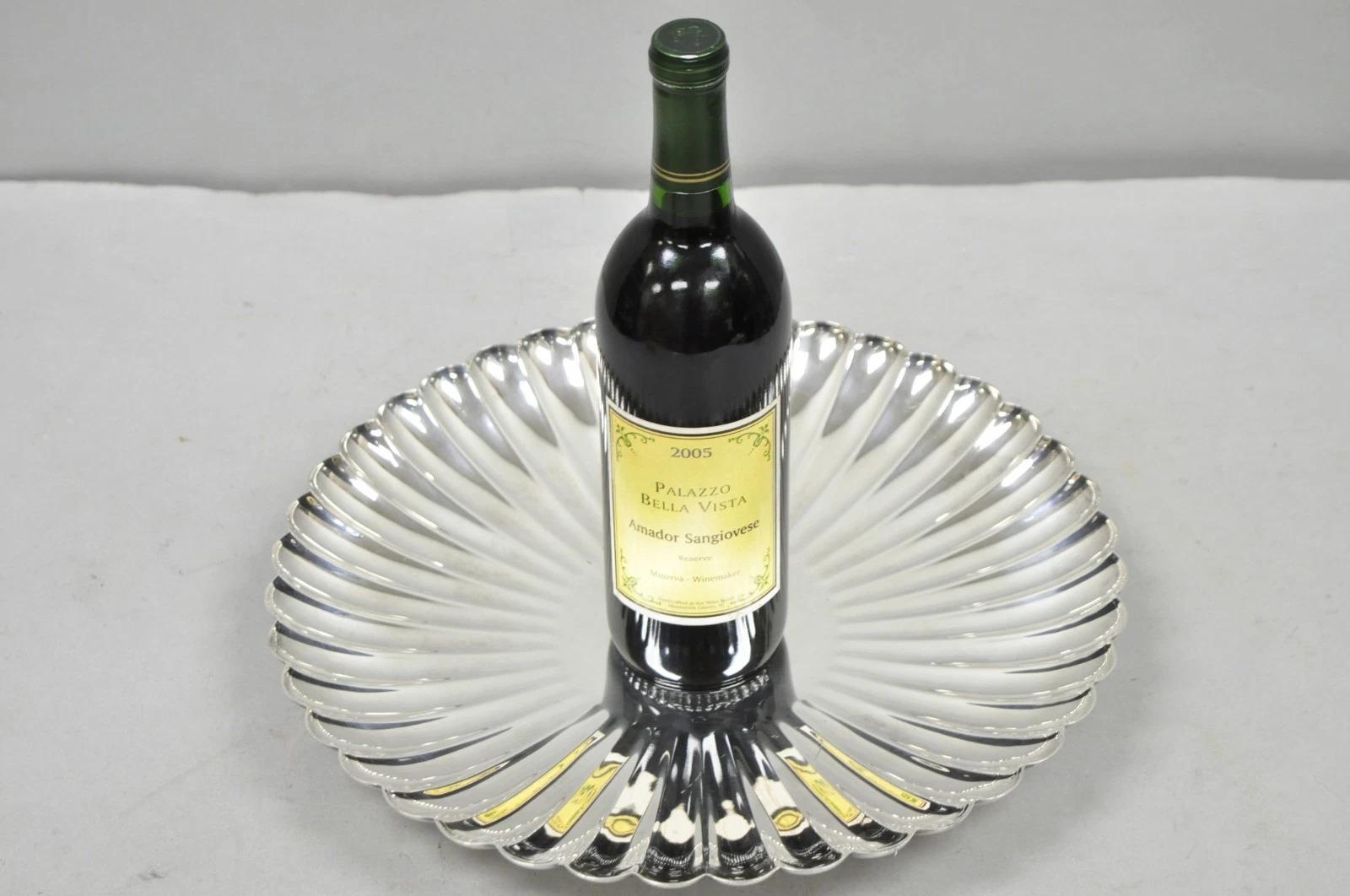 Vintage Reed & Barton 1853 Modern Silver Plated Scalloped 14 