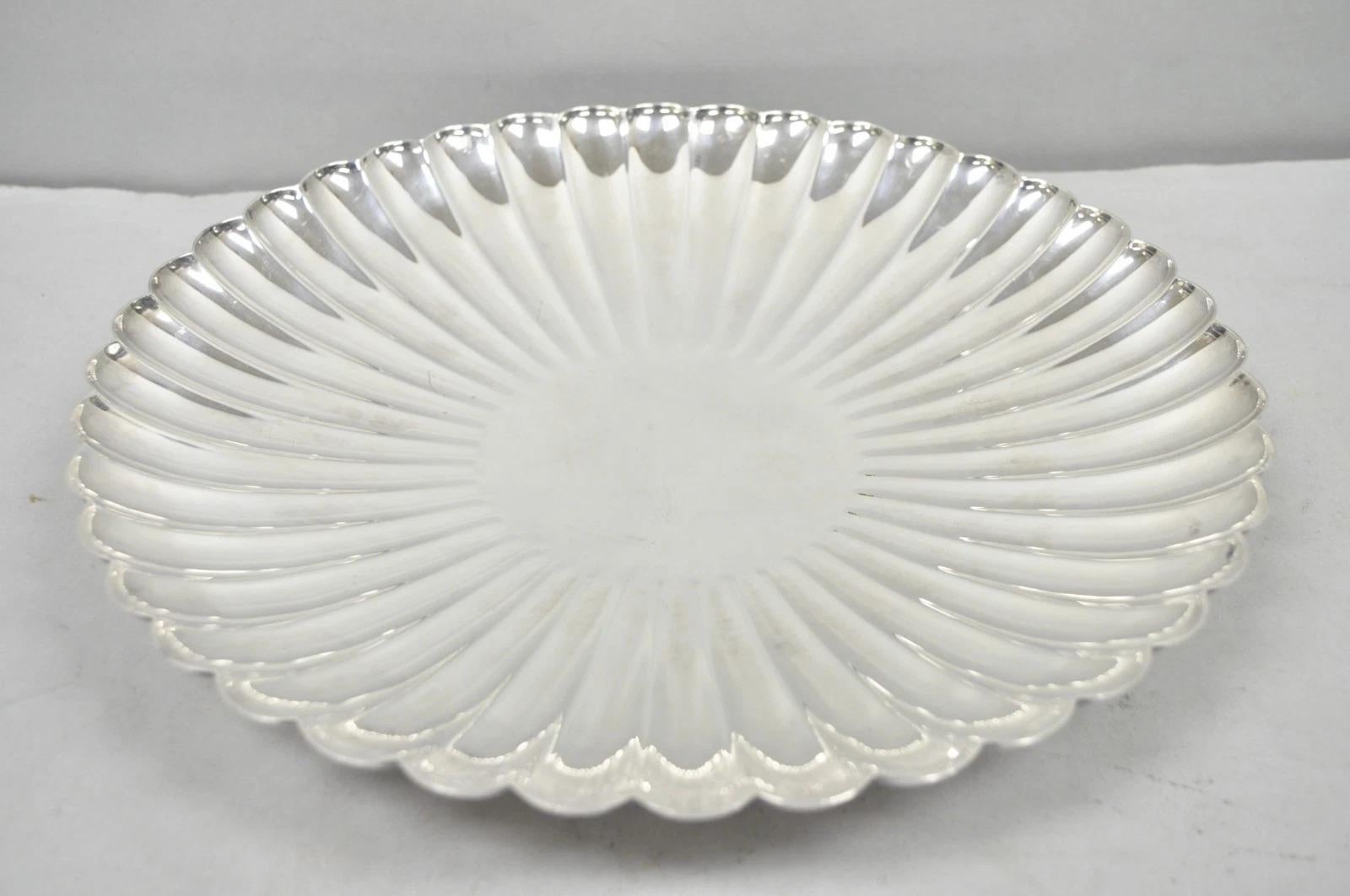 Reed & Barton 1853 Modern Silver Plated Scalloped 14 