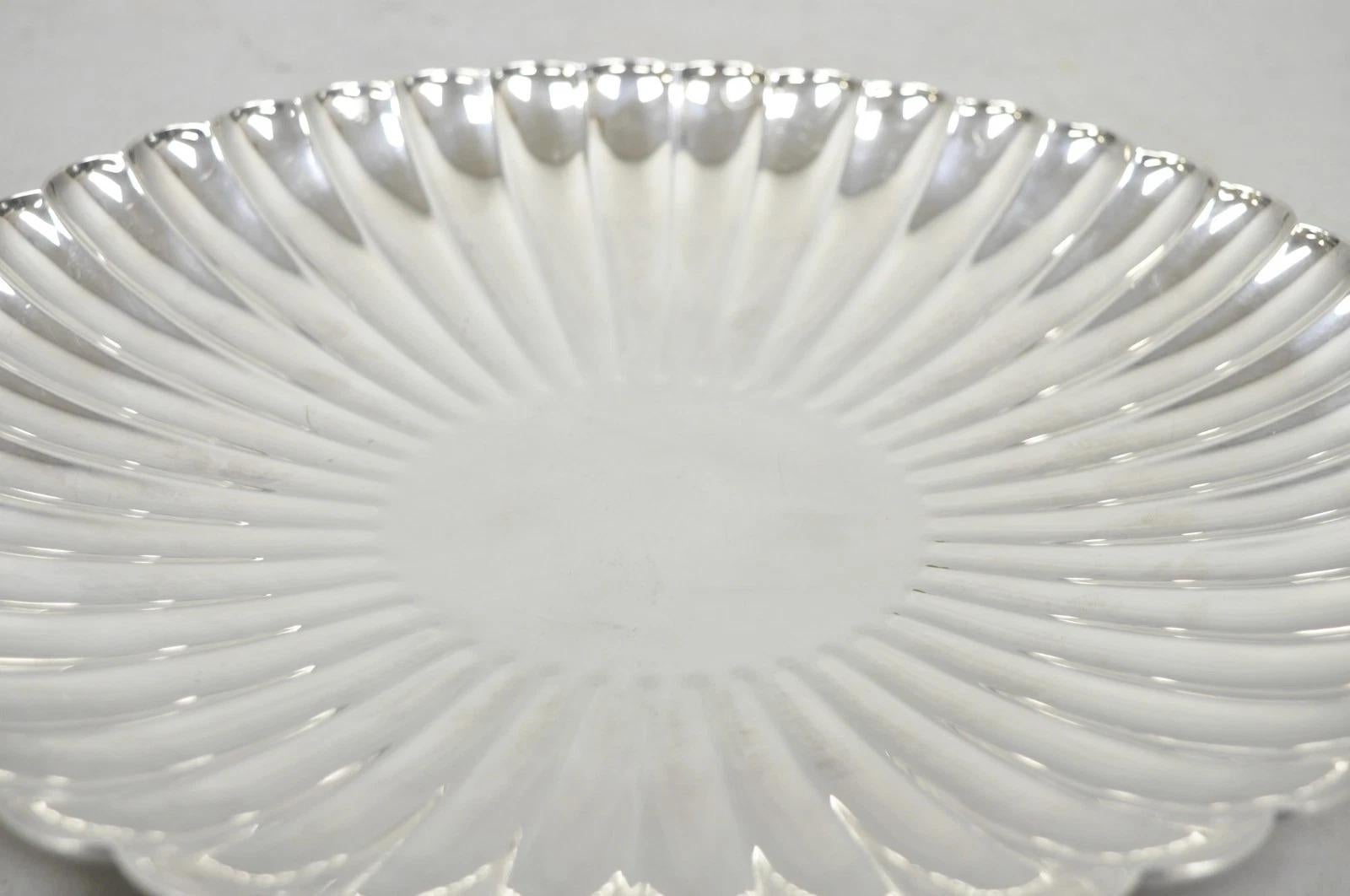 Reed & Barton 1853 Modern Silver Plated Scalloped 14 