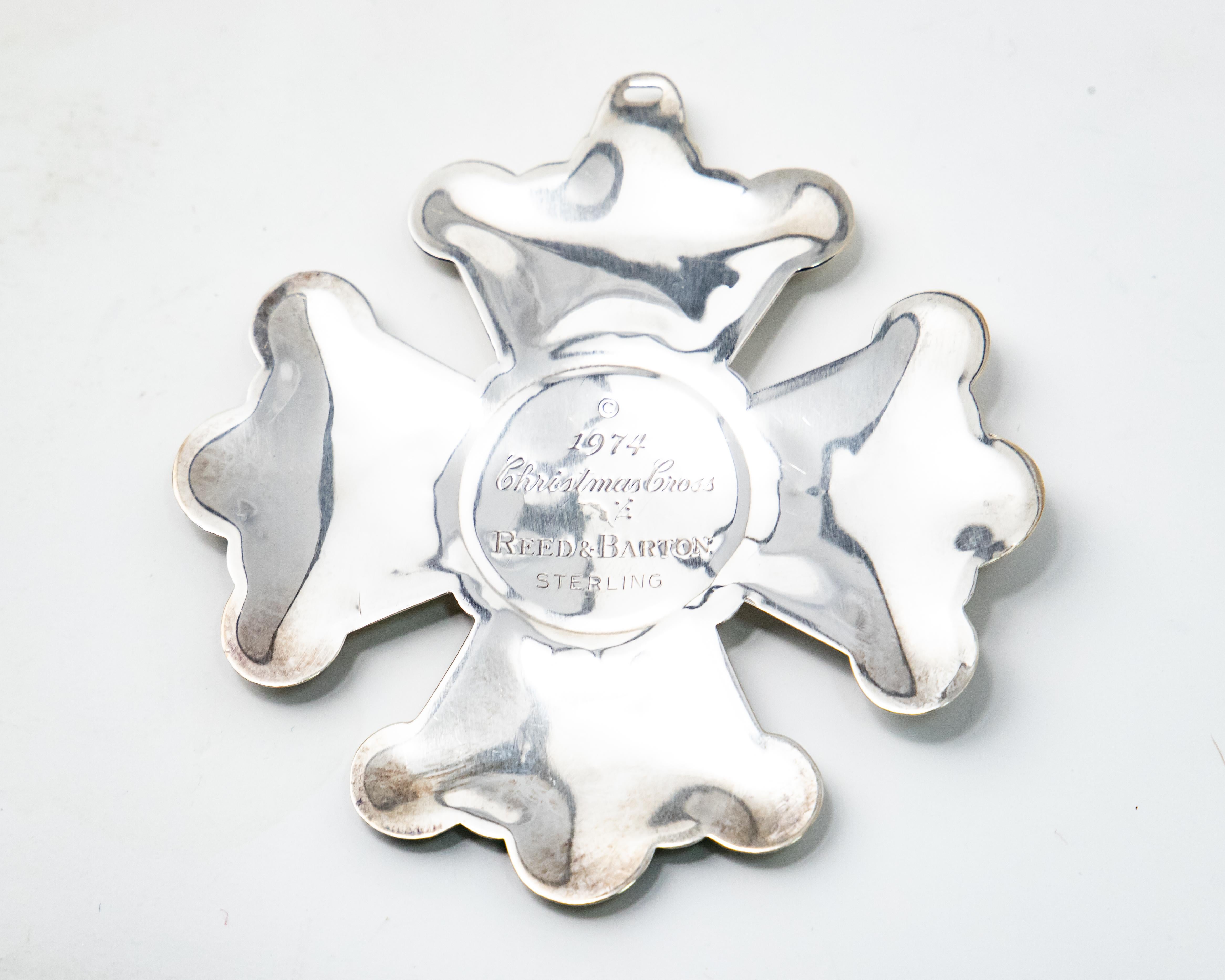 Other Reed & Barton 1974 Christmas Cross For Sale