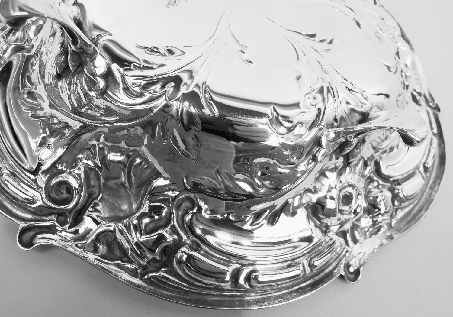 Mid-20th Century Reed & Barton American Art Nouveau Sterling Silver Bowl, 1949