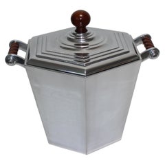 Reed & Barton Art Deco Style Aluminum Ice Bucket