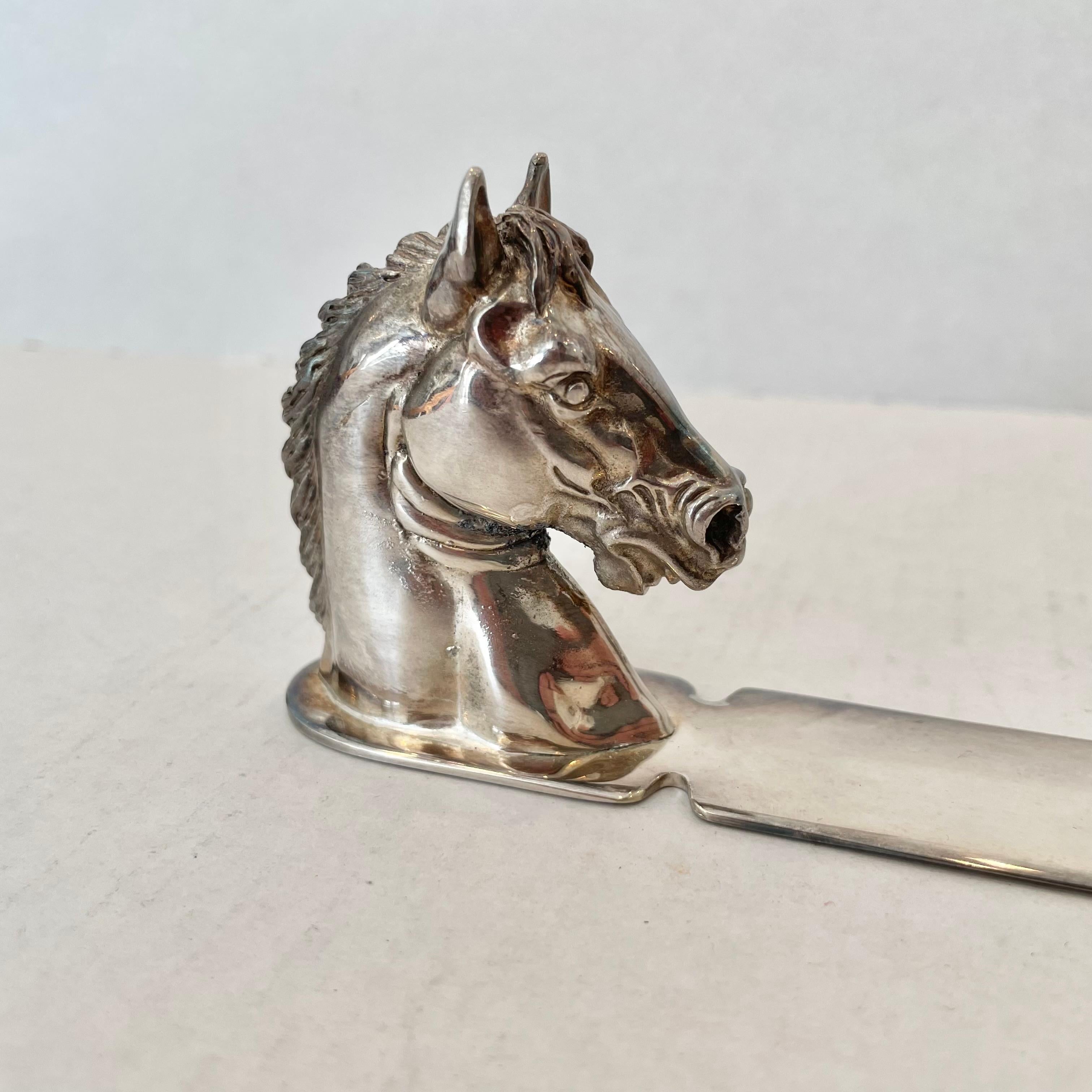 American Reed & Barton Equestrian Letter Opener, 1940s USA For Sale